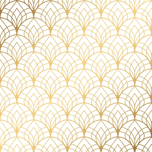 Gradient art deco pattern design