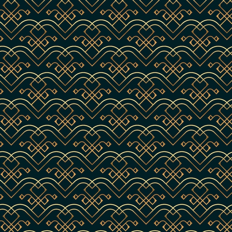 Free Vector gradient art deco pattern design