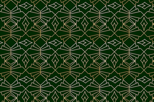 Free vector gradient art deco pattern design