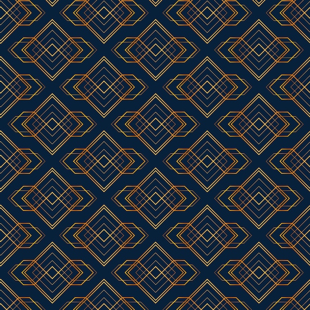 Vettore gratuito design pattern art deco gradiente