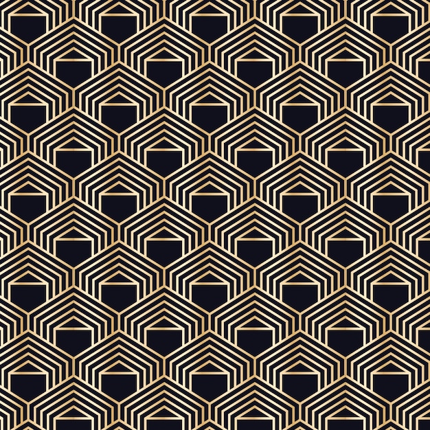 Gradient art deco pattern