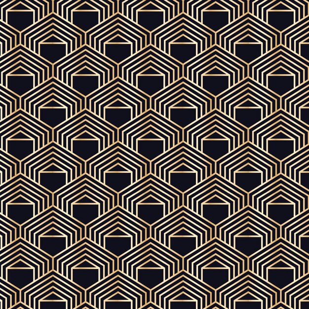 Gradient art deco pattern