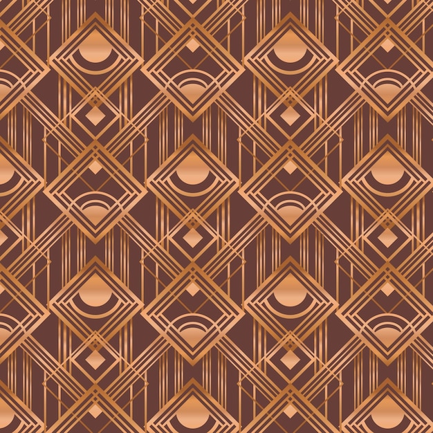 Free vector gradient art deco pattern