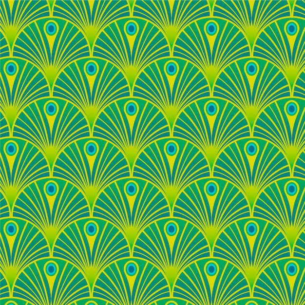 Gradient art deco pattern