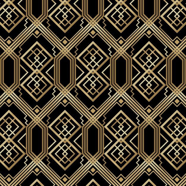 Gradient art deco pattern