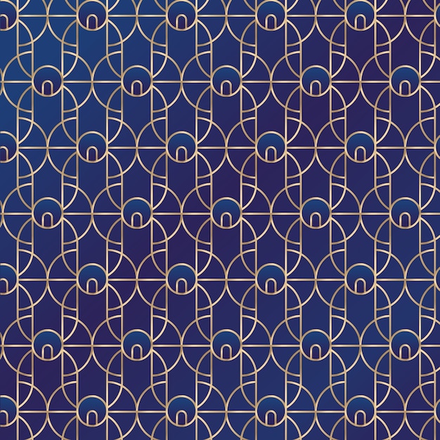 Gradient art deco pattern