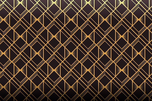 Free Vector gradient art deco pattern