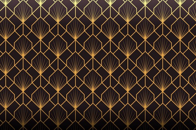 Free Vector gradient art deco pattern