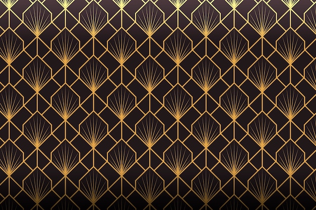 Gradient art deco pattern