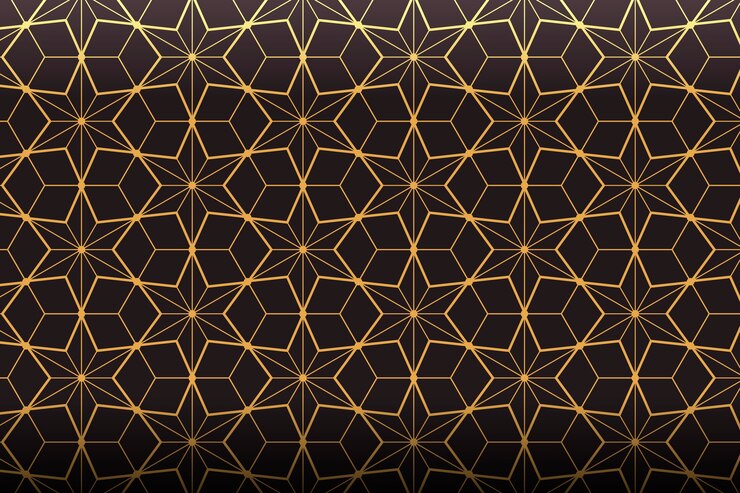 Free Vector gradient art deco pattern