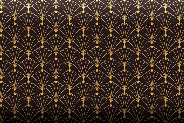 Gradient art deco pattern