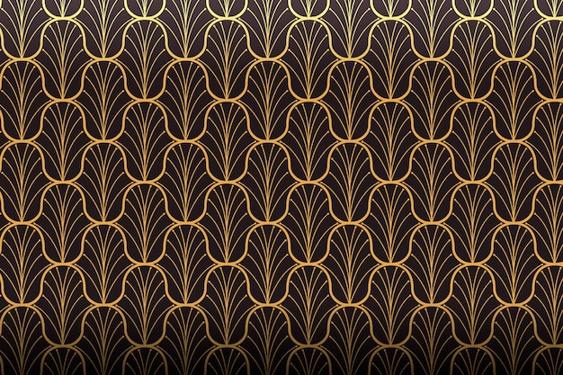 Free vector gradient art deco pattern