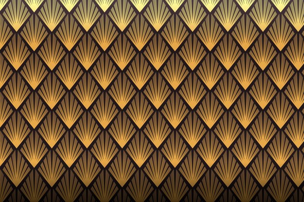 Gradient art deco pattern