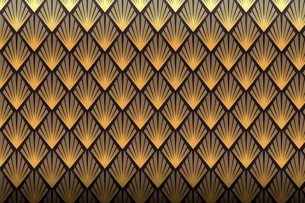 Gradient art deco pattern