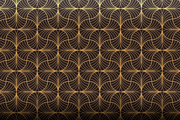 Free vector gradient art deco pattern