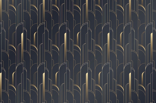 Free vector gradient art deco pattern