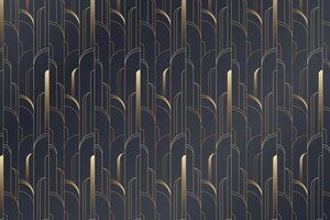 Gradient art deco pattern