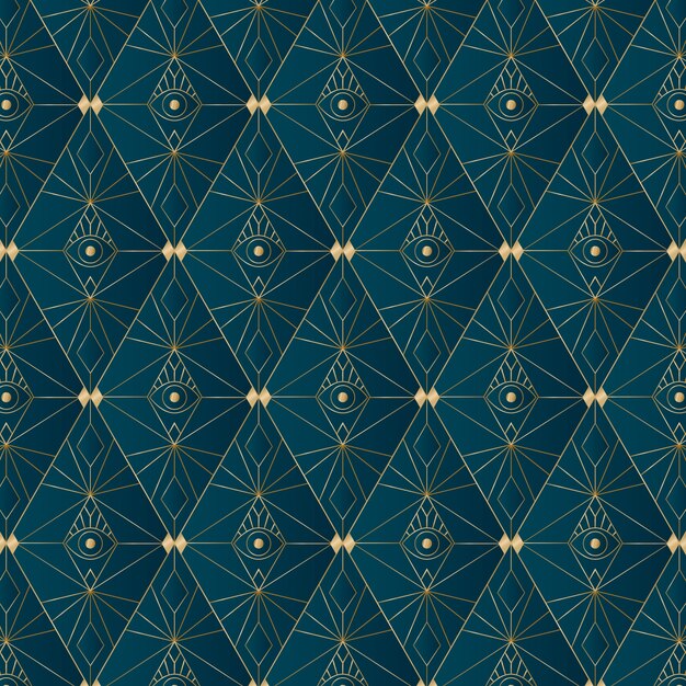 Gradient art deco pattern