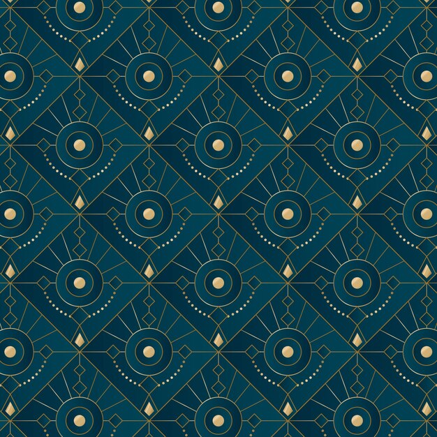 Gradient art deco pattern