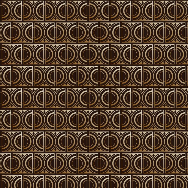 Gradient art deco retro seamless pattern