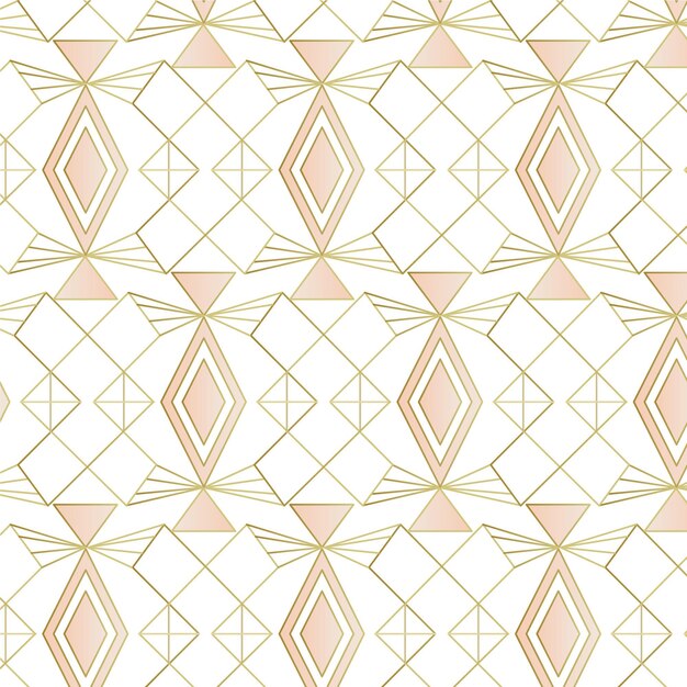 Gradient art deco vintage seamless pattern