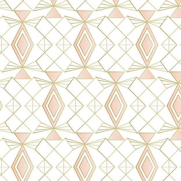 Gradient art deco vintage seamless pattern