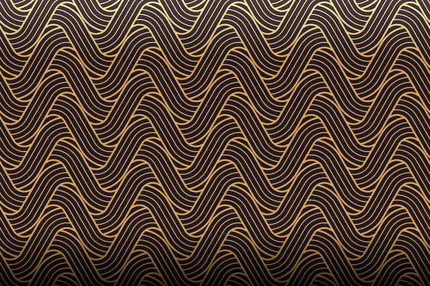 Free Vector gradient art deco wavy pattern