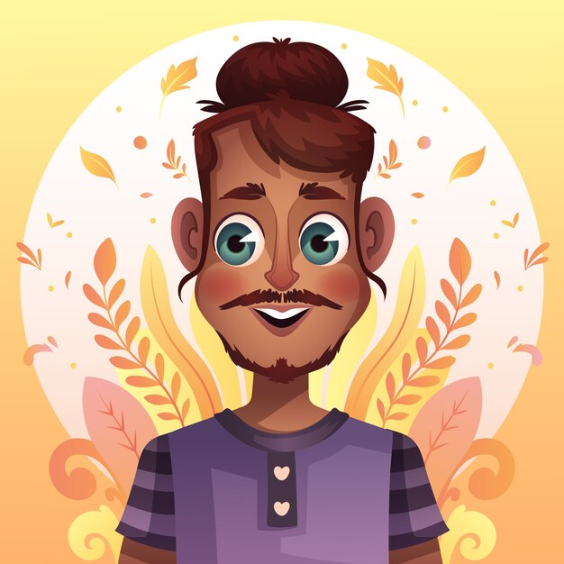 Gradient avatar illustration