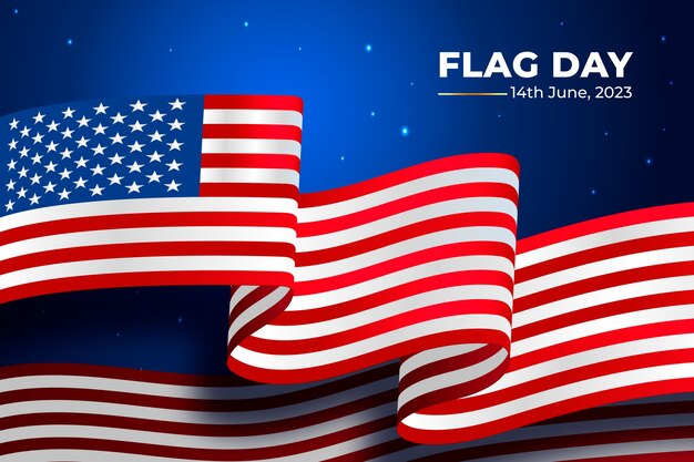 미국 국기의 날 축하 그라데이션 배경