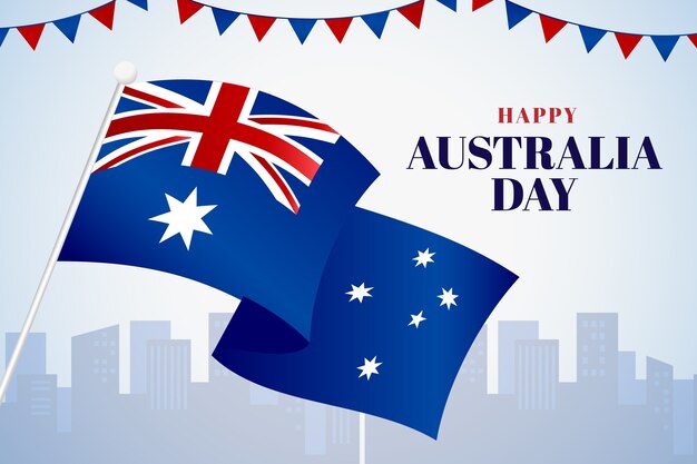 Gradient background for australian national day