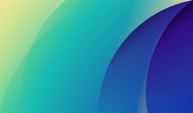 Gradient background blue color wave modern design