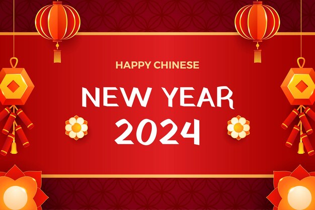 Gradient background for chinese new year festival