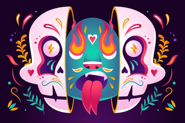 Gradient background for cinco de mayo celebration