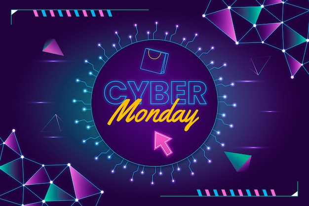 Gradient background for cyber monday sale