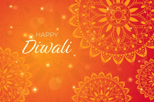 Gradient background for diwali celebration
