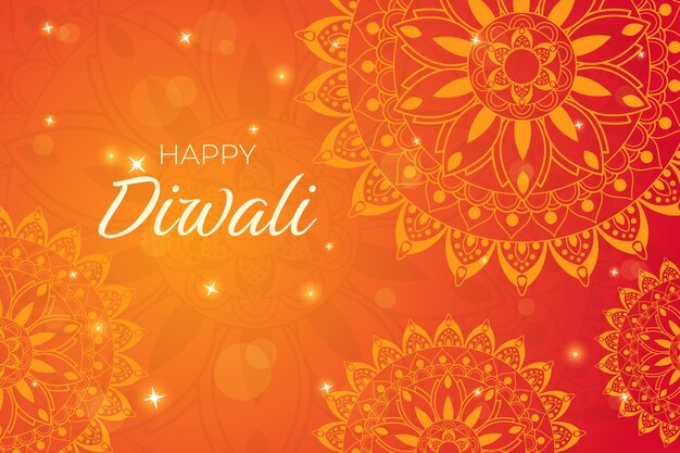 Gradient background for diwali celebration