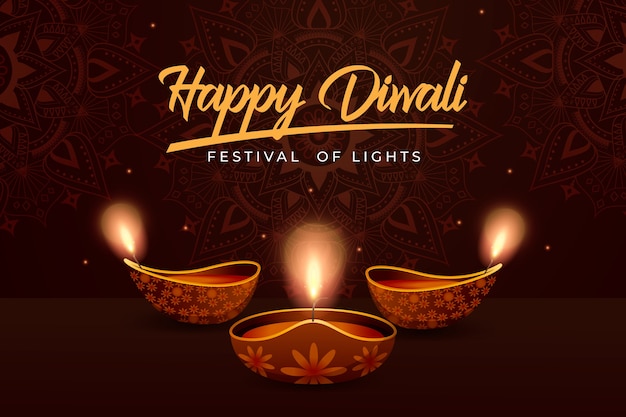 Sfondo sfumato per la celebrazione del diwali