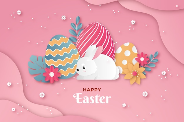 Free vector gradient background for easter celebration