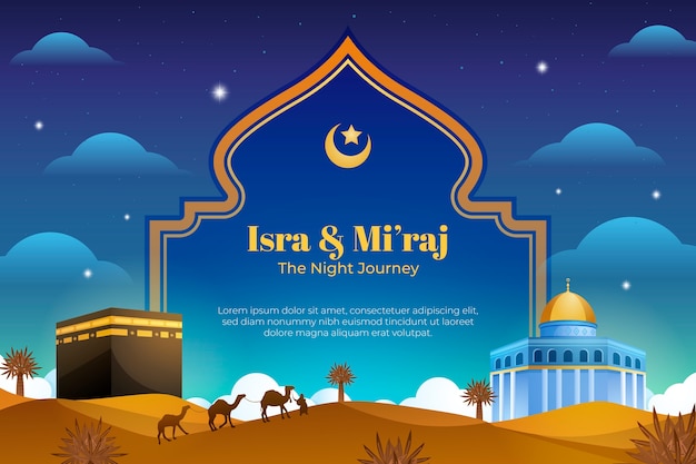 Градиентный фон для isra miraj