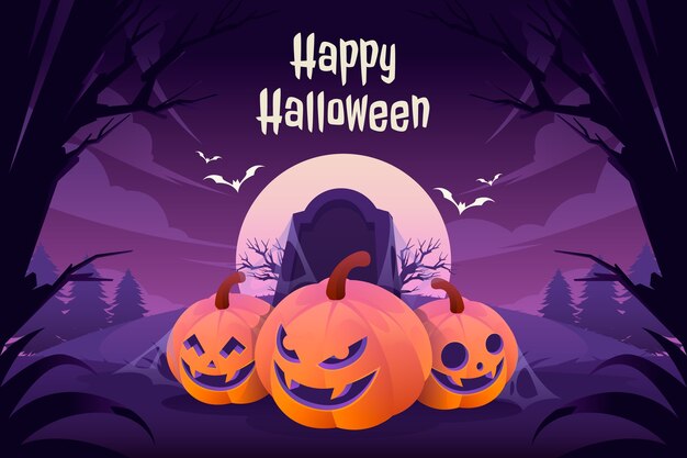 Gradient background for halloween celebration