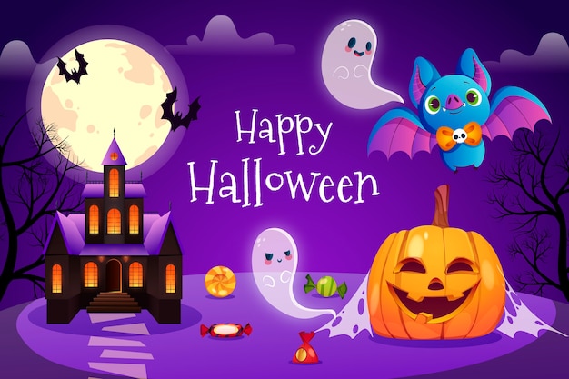 Gradient background for halloween celebration