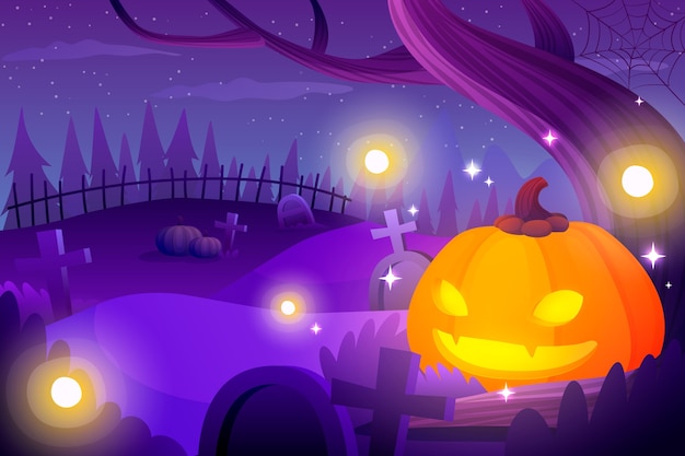 Gradient background for halloween celebration