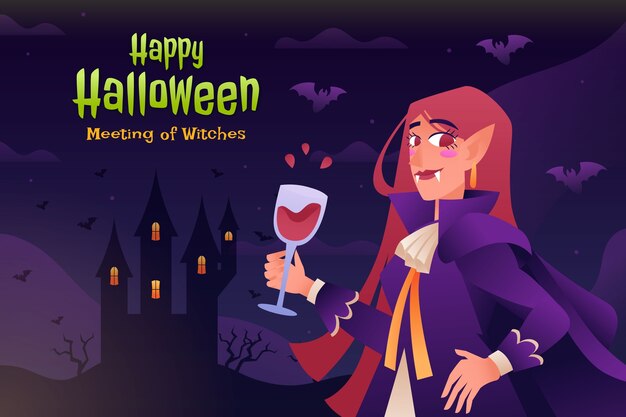 Gradient background for halloween season celebration