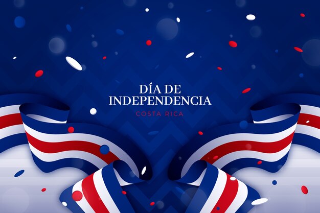 Gradient background for independencia de costa rica celebration