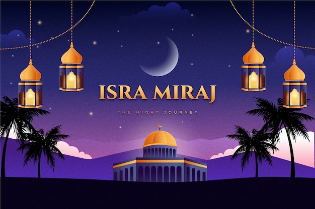 Градиентный фон для isra miraj