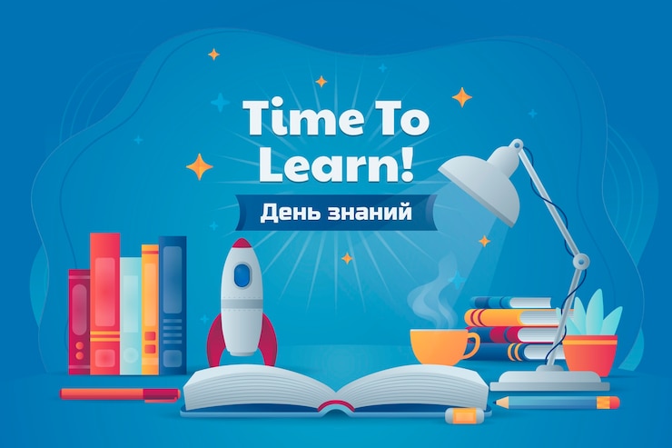 Free Vector gradient background for knowledge day celebration