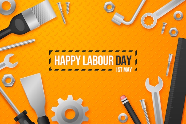 Gradient background for labour day celebration