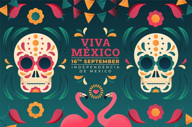 gradient background for mexico independence celebration