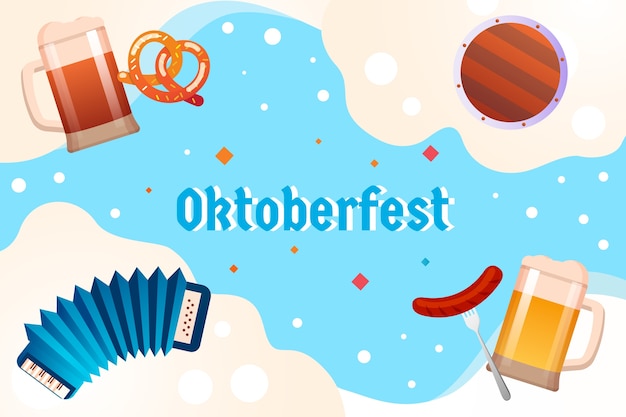 Gradient background for oktoberfest festival