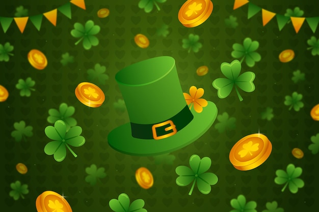 Gradient background for st patrick's day celebration